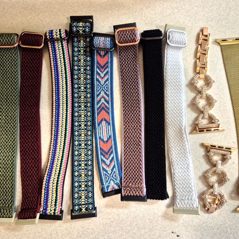 Stylish Multicolor Woven Watch Bands All 10 Fit Any Smart Watch